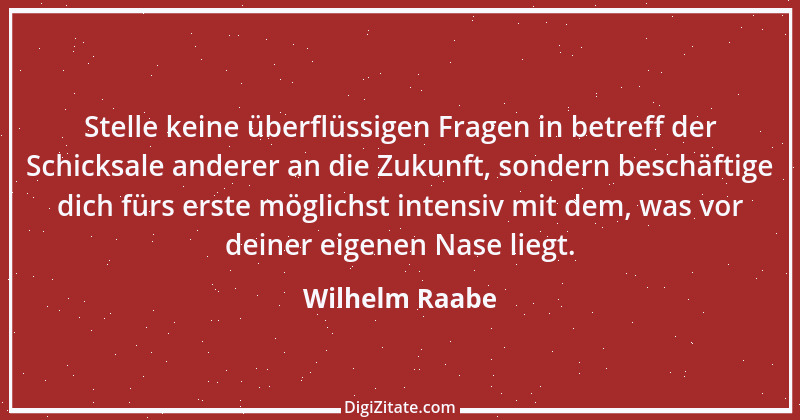 Zitat von Wilhelm Raabe 300