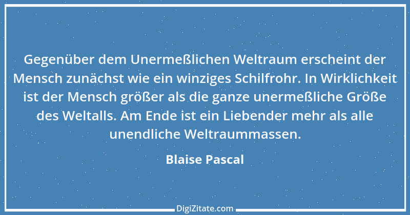 Zitat von Blaise Pascal 209