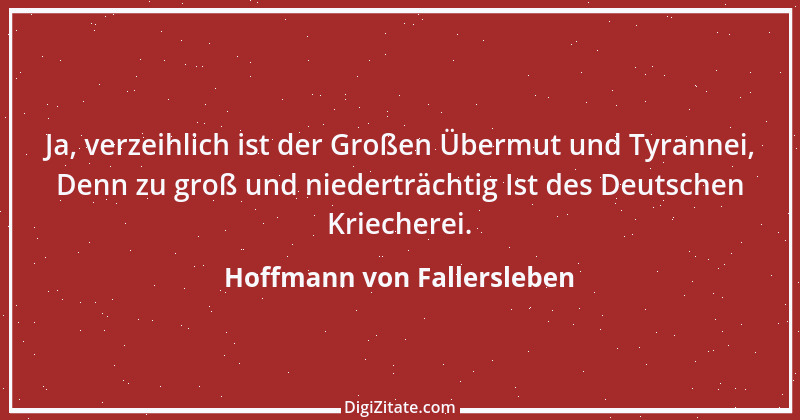 Zitat von Hoffmann von Fallersleben 1