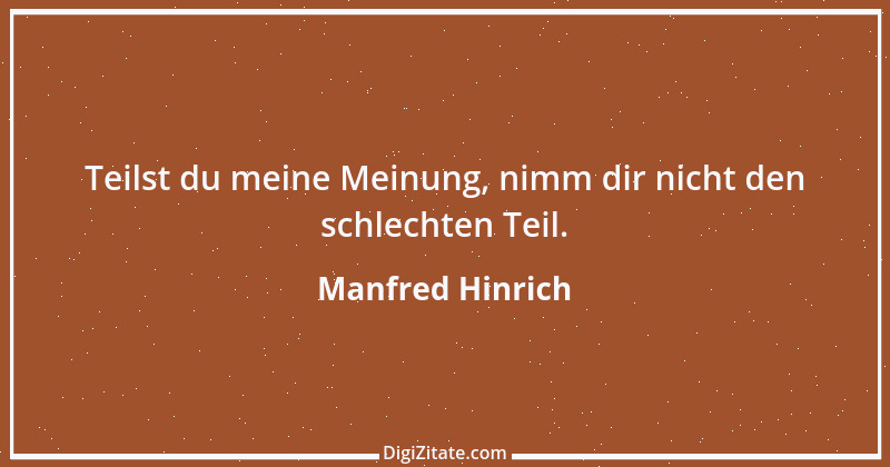 Zitat von Manfred Hinrich 850