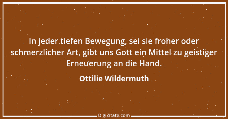 Zitat von Ottilie Wildermuth 1