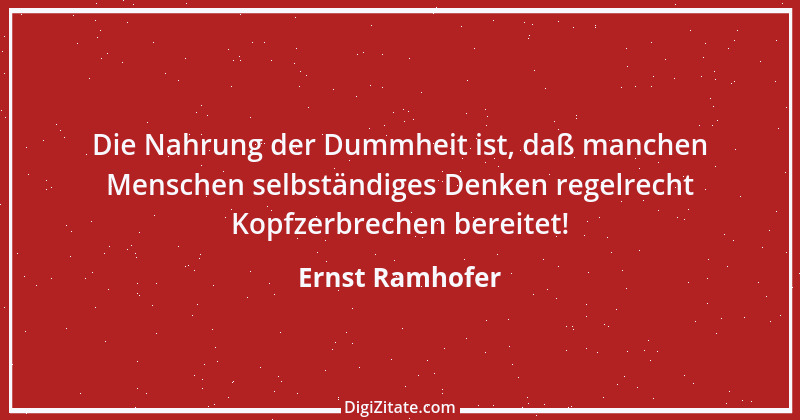 Zitat von Ernst Ramhofer 25