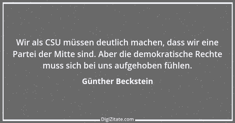 Zitat von Günther Beckstein 18