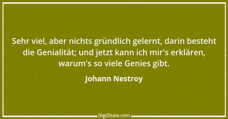 Zitat von Johann Nestroy 326