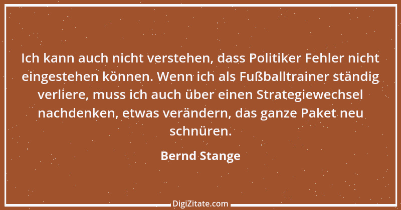 Zitat von Bernd Stange 1