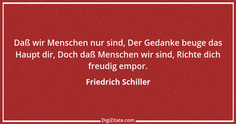 Zitat von Friedrich Schiller 1197