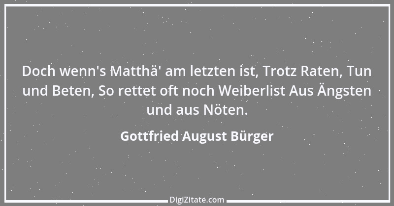 Zitat von Gottfried August Bürger 17