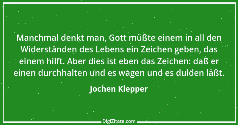 Zitat von Jochen Klepper 3