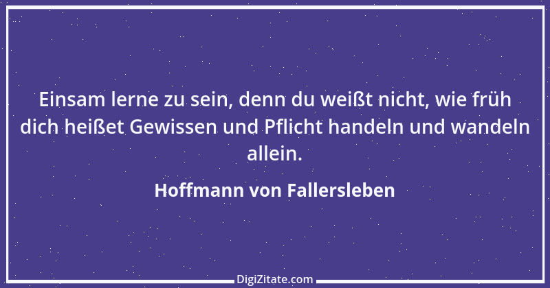 Zitat von Hoffmann von Fallersleben 8