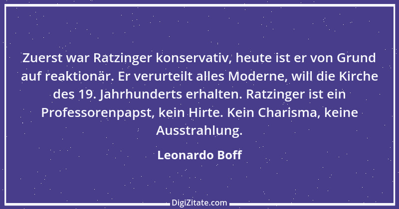 Zitat von Leonardo Boff 4