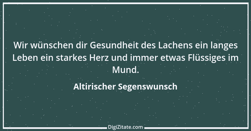 Zitat von Altirischer Segenswunsch 16