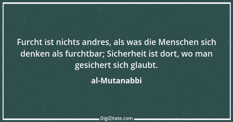 Zitat von al-Mutanabbi 1