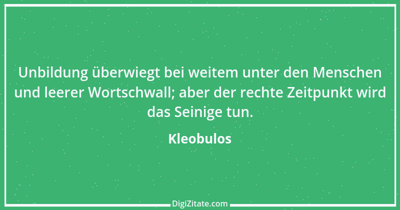 Zitat von Kleobulos 2