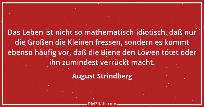 Zitat von August Strindberg 6