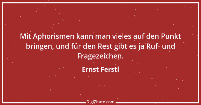 Zitat von Ernst Ferstl 1263