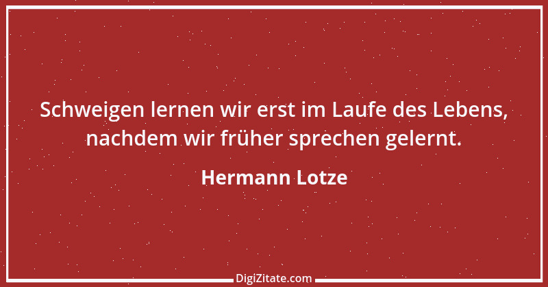 Zitat von Hermann Lotze 1