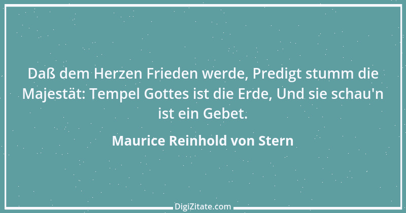 Zitat von Maurice Reinhold von Stern 2