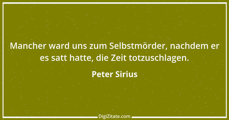 Zitat von Peter Sirius 222