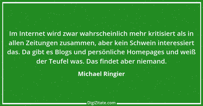 Zitat von Michael Ringier 1