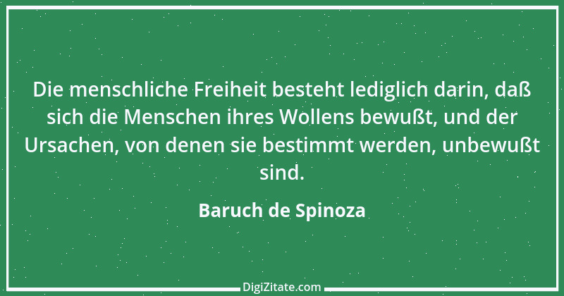 Zitat von Baruch de Spinoza 56