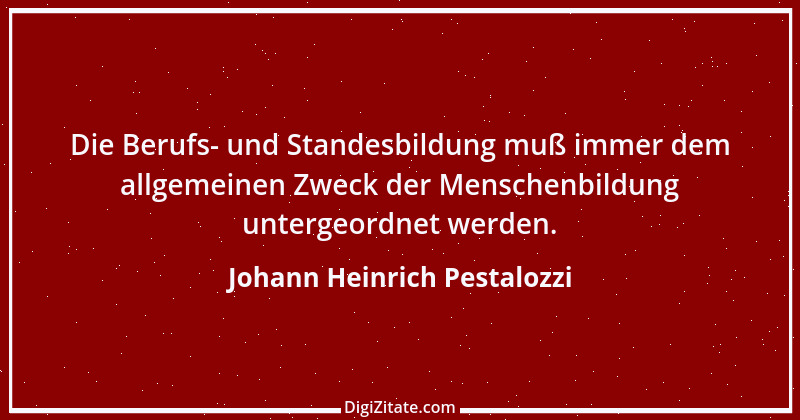 Zitat von Johann Heinrich Pestalozzi 158