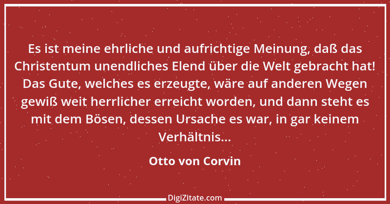 Zitat von Otto von Corvin 3