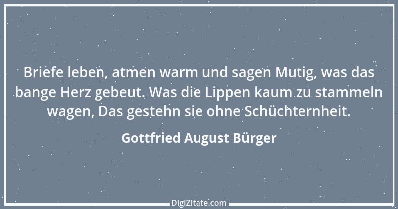 Zitat von Gottfried August Bürger 25