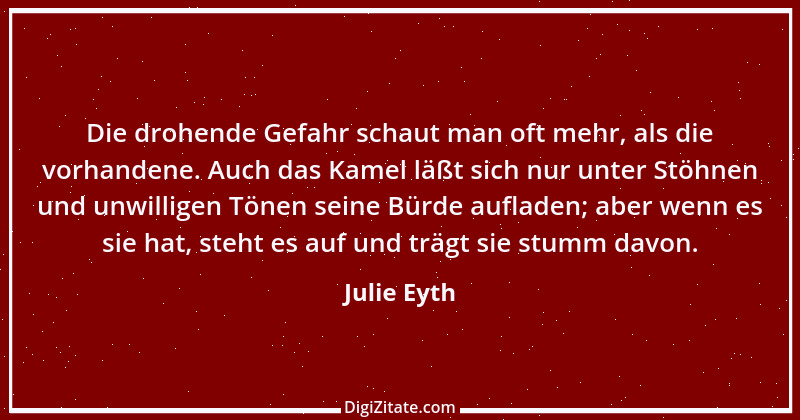 Zitat von Julie Eyth 6