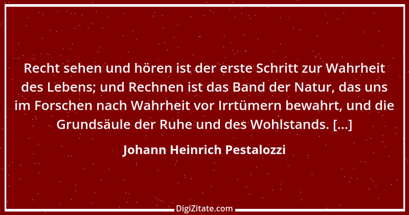 Zitat von Johann Heinrich Pestalozzi 160