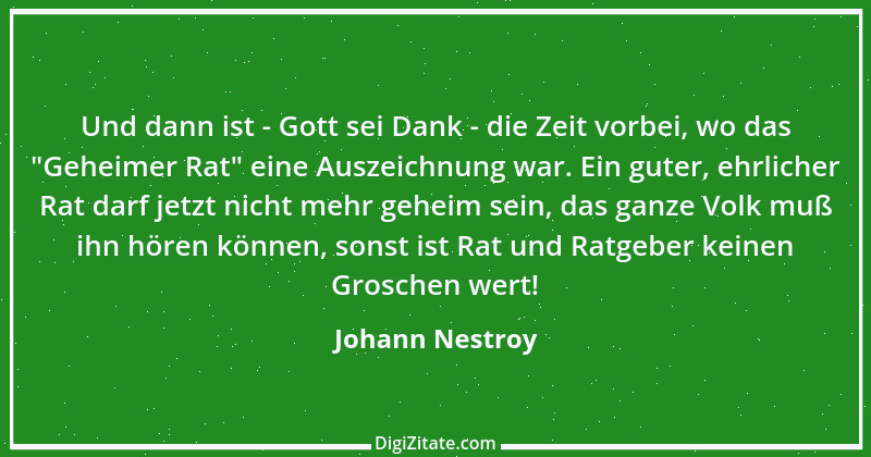 Zitat von Johann Nestroy 337