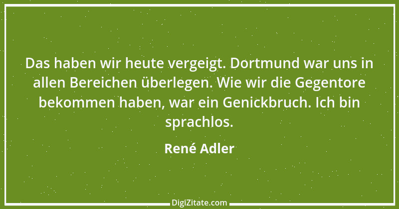 Zitat von René Adler 2