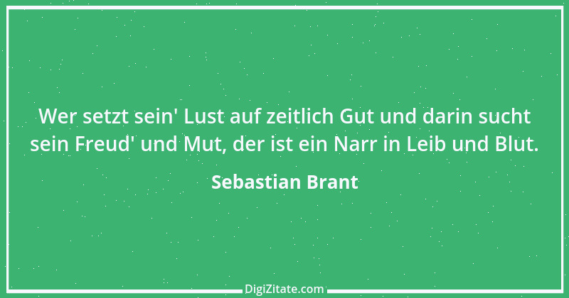 Zitat von Sebastian Brant 7