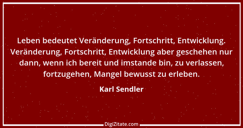 Zitat von Karl Sendler 1