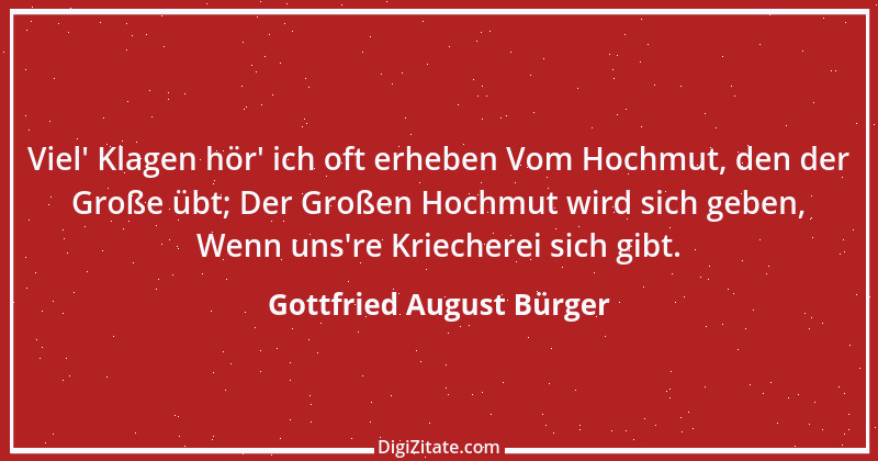 Zitat von Gottfried August Bürger 28