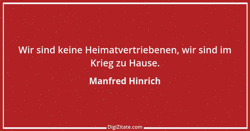 Zitat von Manfred Hinrich 2865