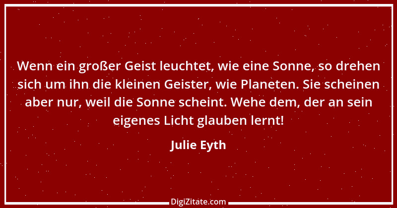 Zitat von Julie Eyth 10