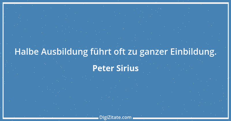 Zitat von Peter Sirius 92