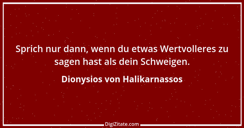 Zitat von Dionysios von Halikarnassos 1