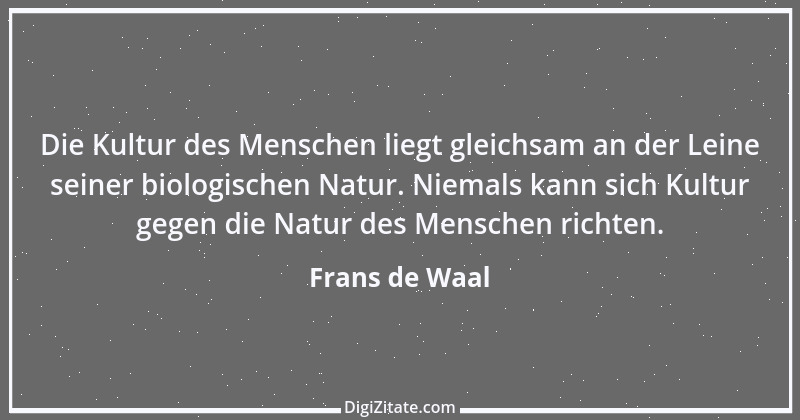 Zitat von Frans de Waal 2