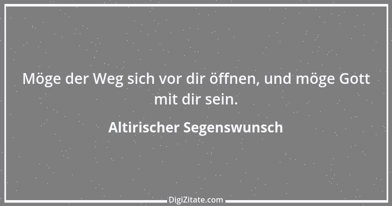 Zitat von Altirischer Segenswunsch 26