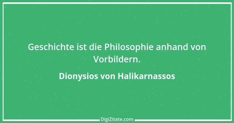 Zitat von Dionysios von Halikarnassos 2