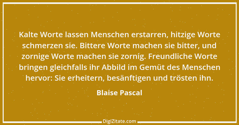 Zitat von Blaise Pascal 228