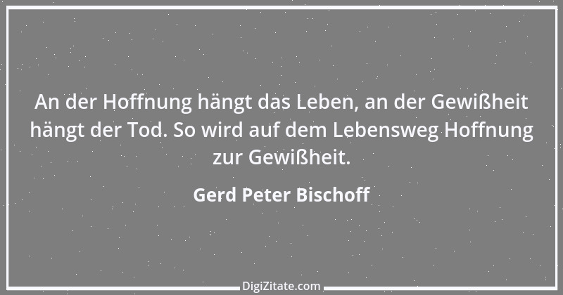 Zitat von Gerd Peter Bischoff 56