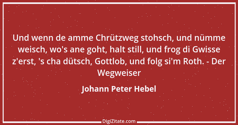 Zitat von Johann Peter Hebel 34