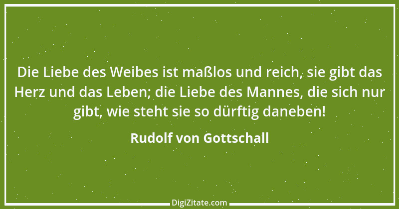 Zitat von Rudolf von Gottschall 1