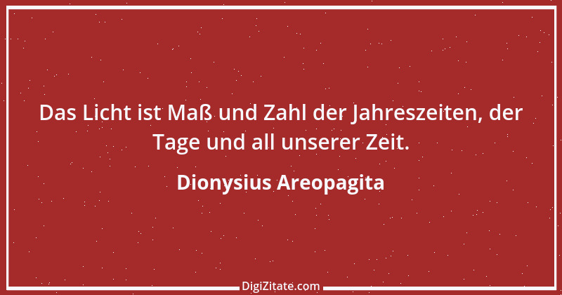 Zitat von Dionysius Areopagita 2