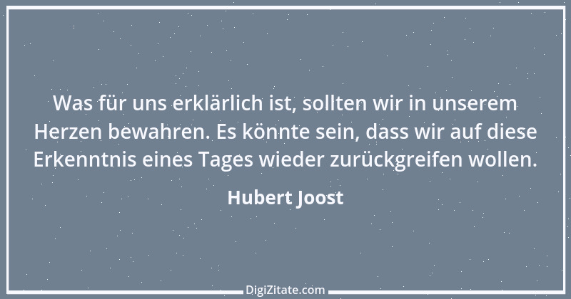 Zitat von Hubert Joost 252