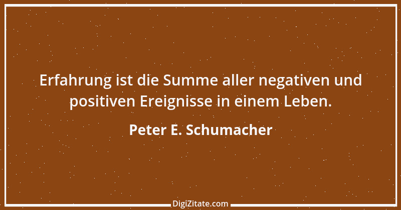 Zitat von Peter E. Schumacher 503