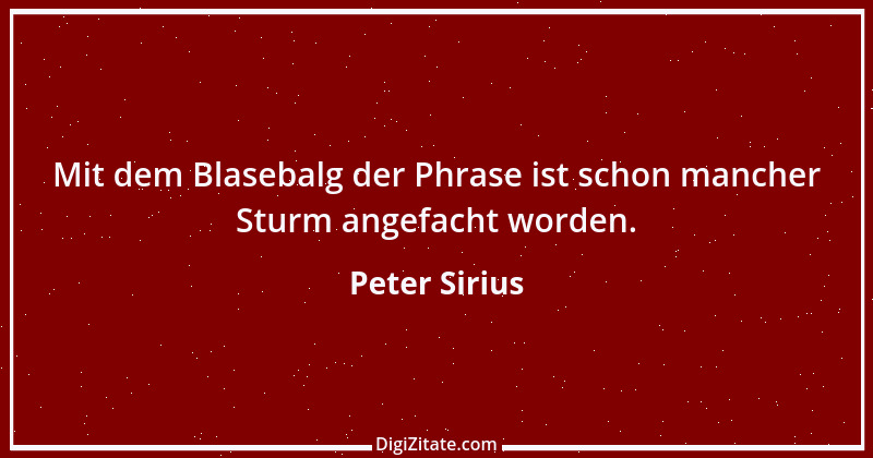 Zitat von Peter Sirius 99