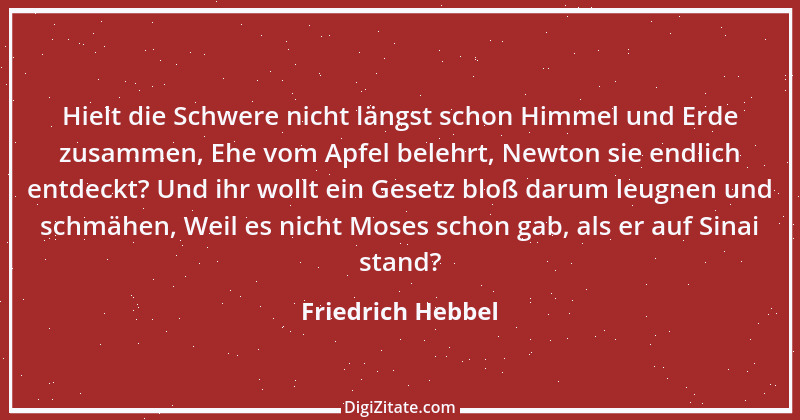 Zitat von Friedrich Hebbel 55